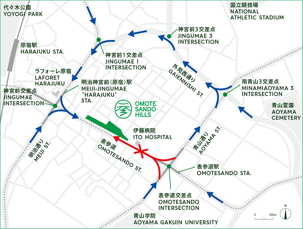 車でお越しの方 表参道ヒルズ Omotesando Hills